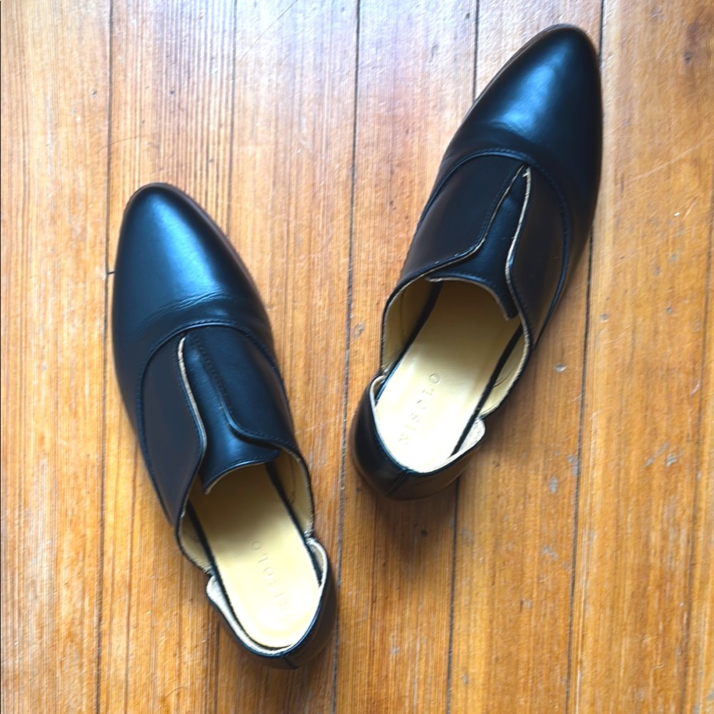 Nisolo Emma d’Orsay Oxford, Black - 6.5 (fits like 6)
